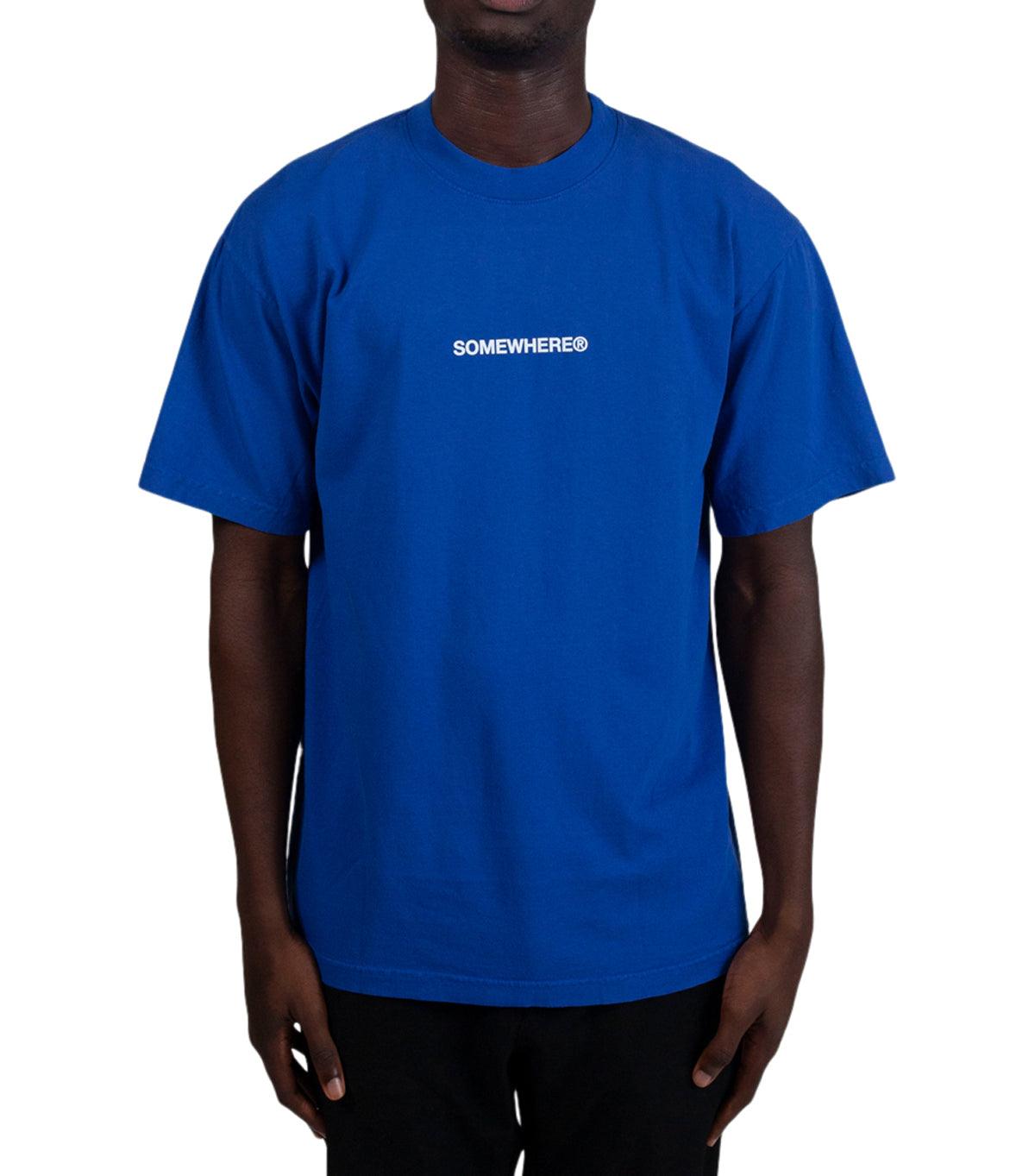 SOMEWHERE Original Logo T-Shirt Blue | SOMEWHERE