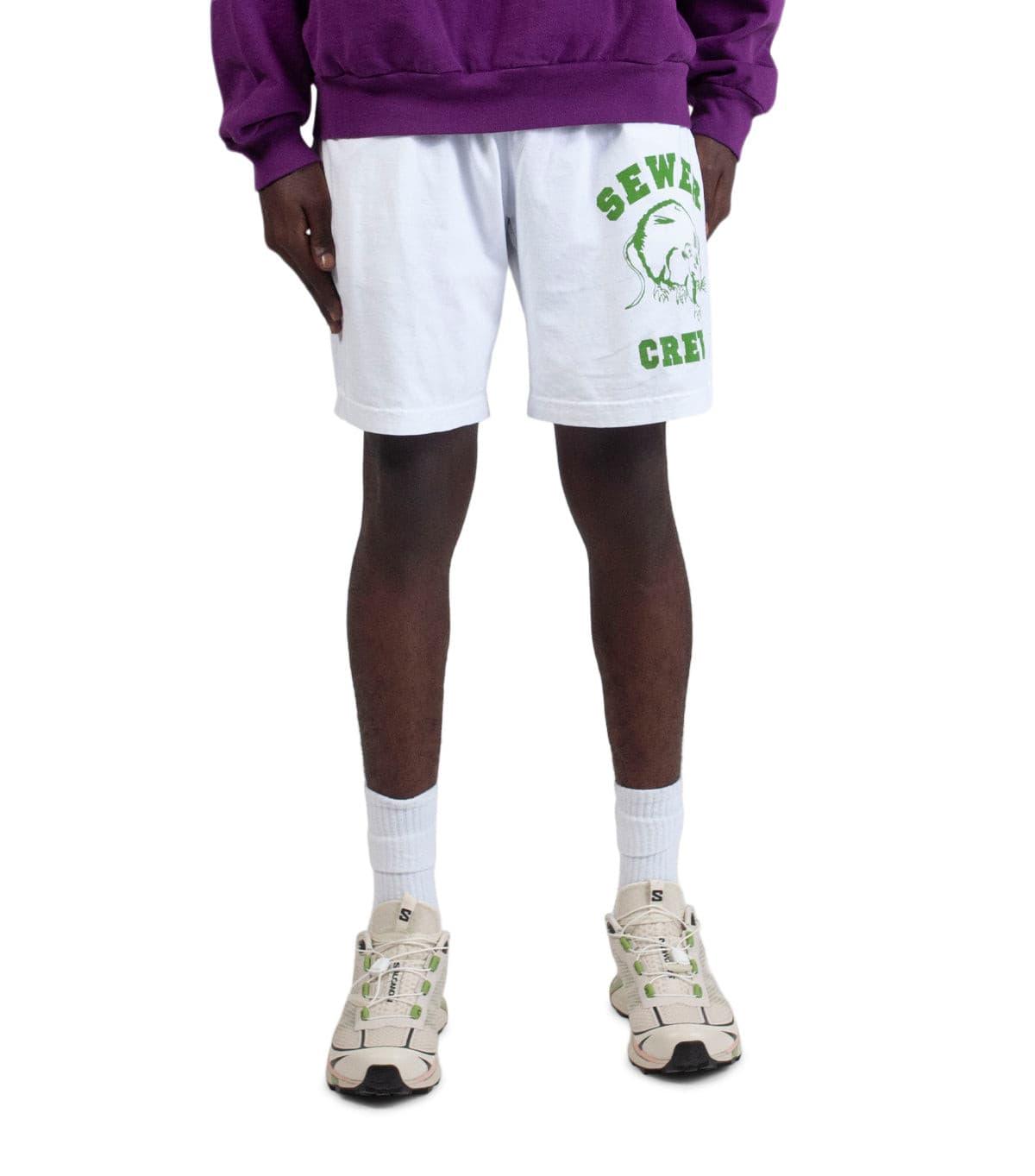 Stray Rats Sewer Crew Jammer Short White | SOMEWHERE