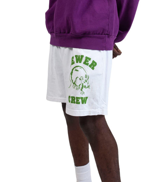 Stray Rats Sewer Crew Jammer Short White | SOMEWHERE