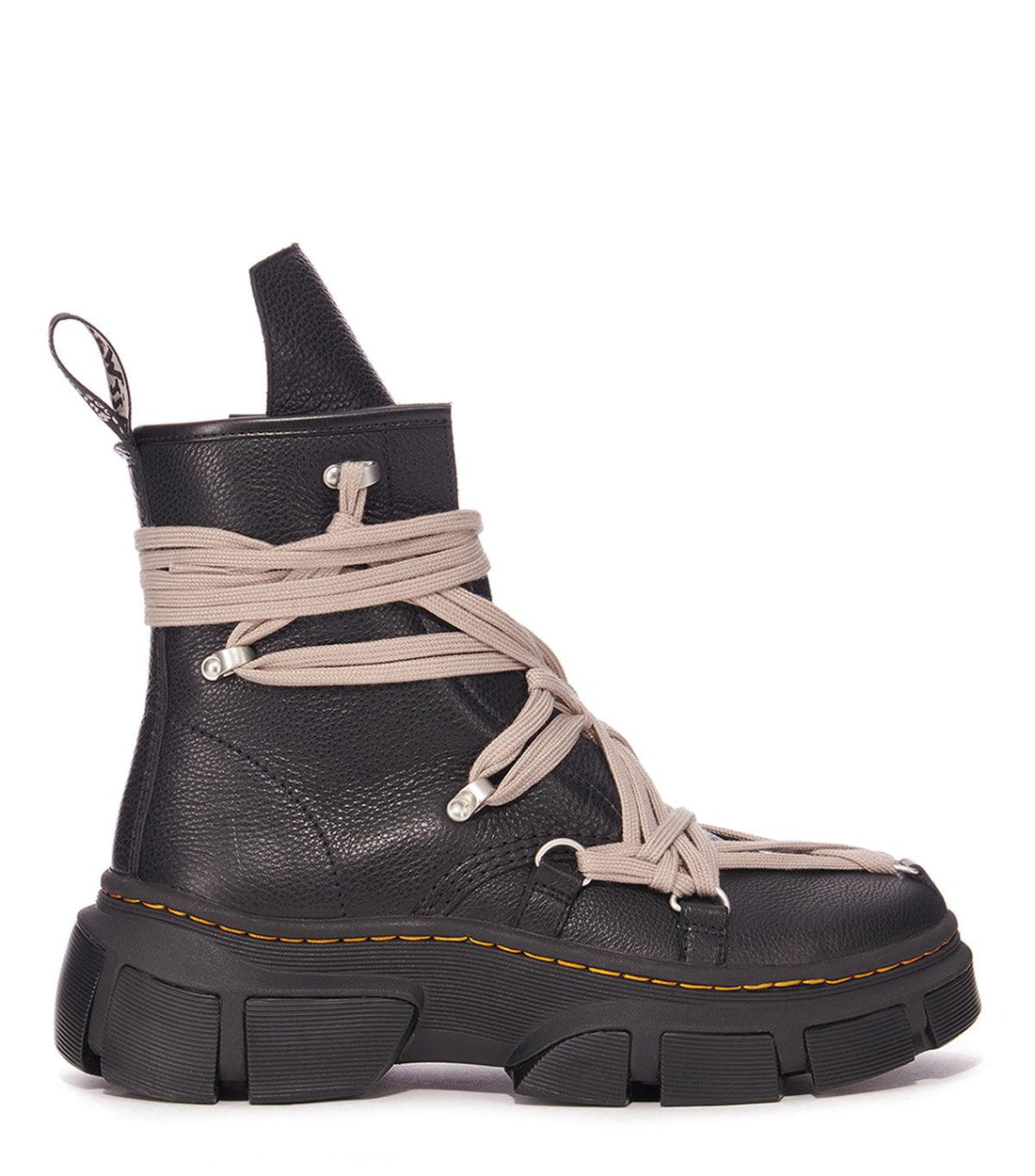 02.08.24 Rick Owens DRKSHDW x Dr. Martens 1460 DMXL Mega Lace Boot Black | SOMEWHERE