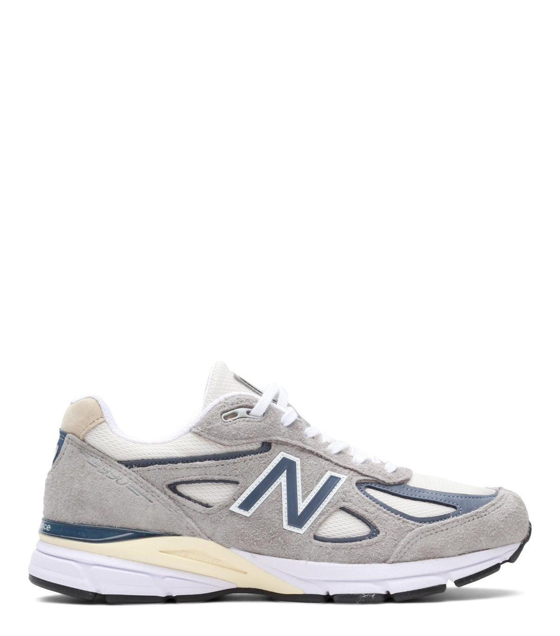 05.12.23 New Balance Made in USA 990v4 Grey Blue | SOMEWHERE