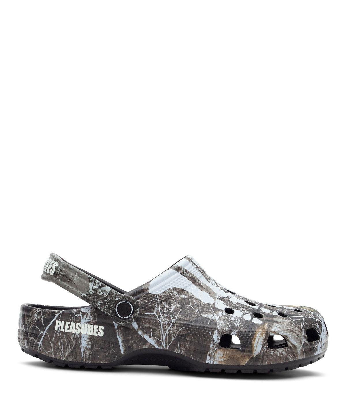 10.31.22 Pleasures x Crocs Classic Clog Skeleton Realtree Camo