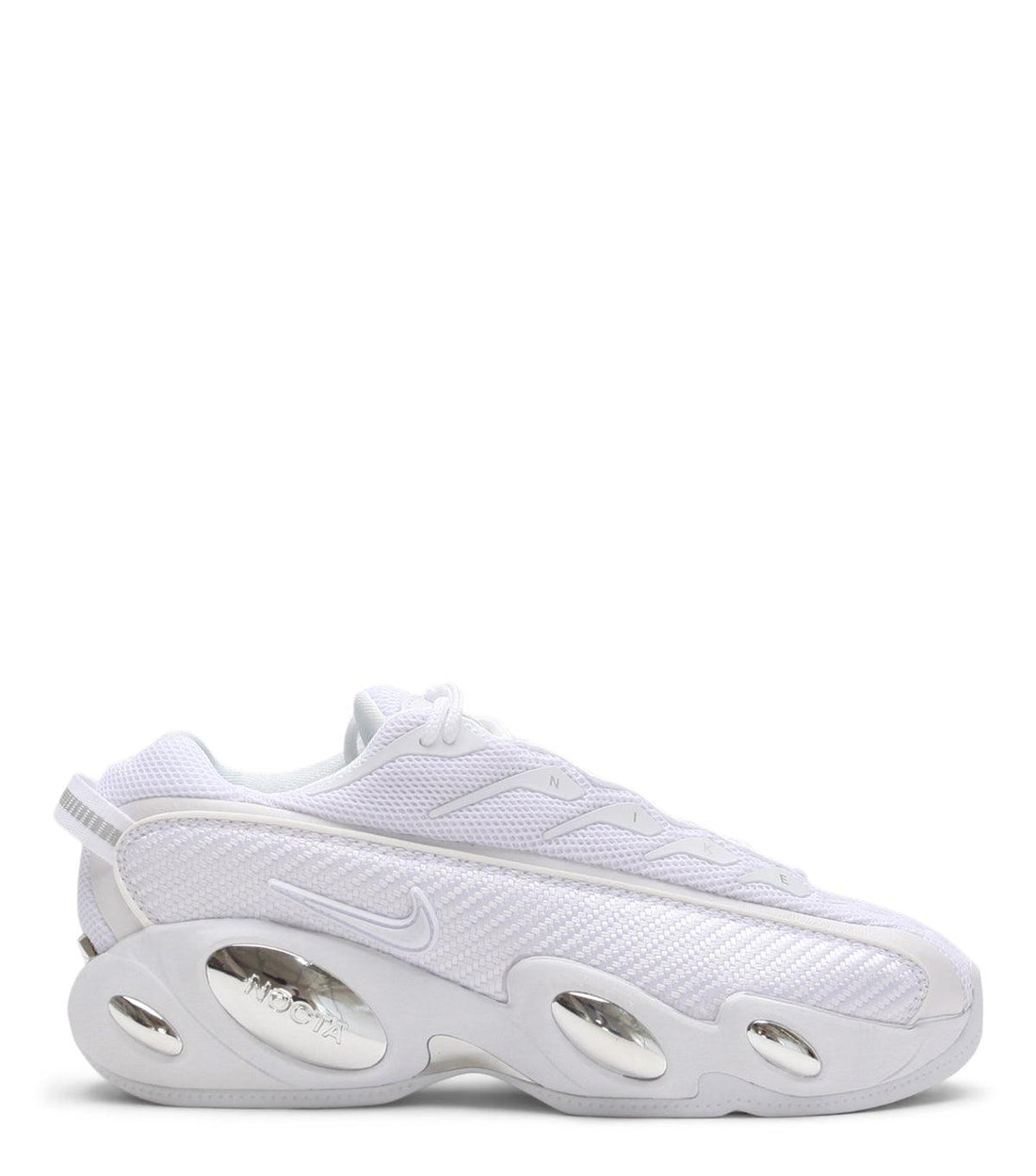 11.10.23 Nike NOCTA Glide White Chrome | SOMEWHERE
