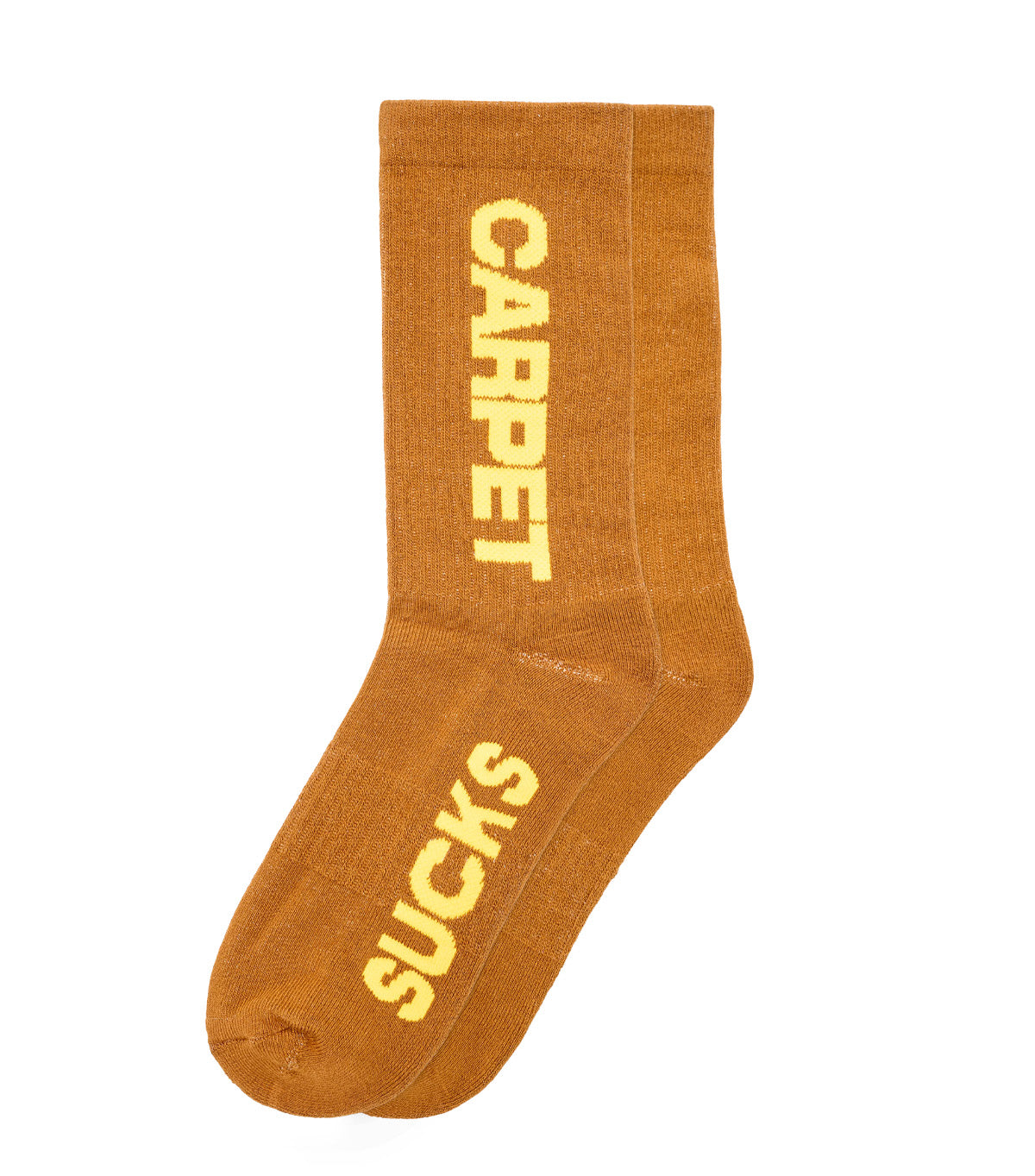 Carpet Company Carpet Sucks Sock Brown