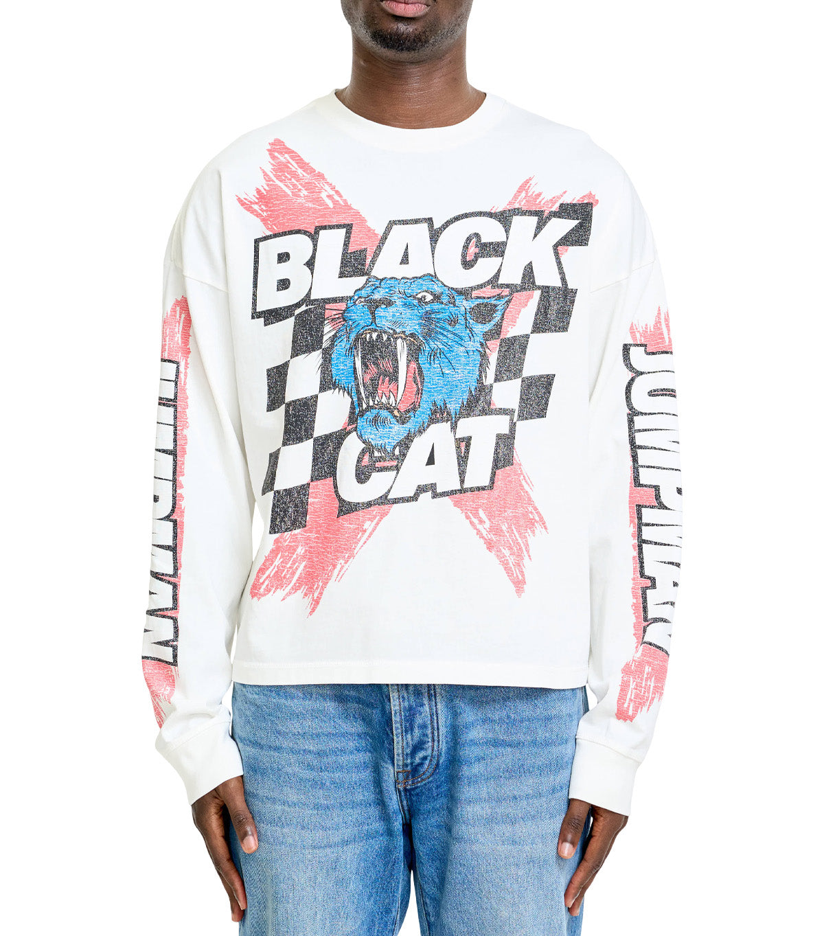 Jordan Black Cat T-Shirt White