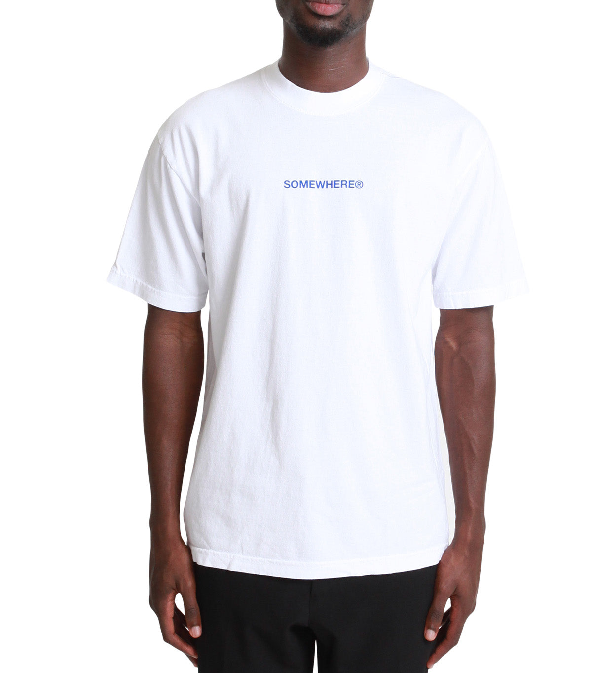 SOMEWHERE 5-Year Logo T-Shirt White