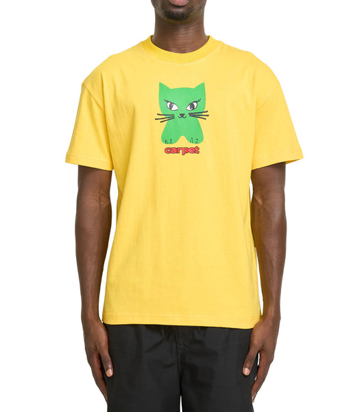 Carpet Company Cat T-Shirt Yellow