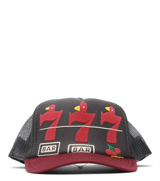 Kapital Lucky Battery Bird Truck Cap Burgundy Charcoal