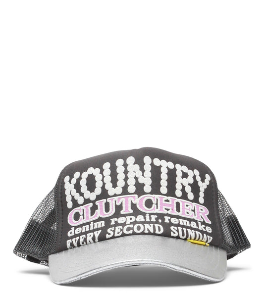 Kapital Kountry Pearl-Clutcher Silver Brim Truck Cap Grey