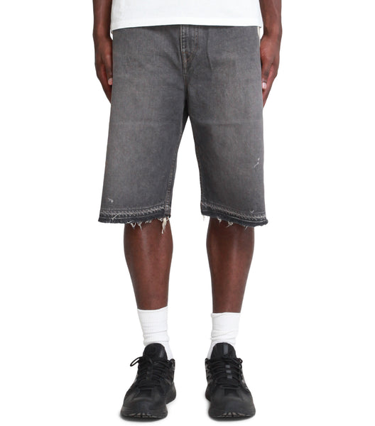 Kapital 14Oz Blk Denim 5P Shorts (Bone) Black