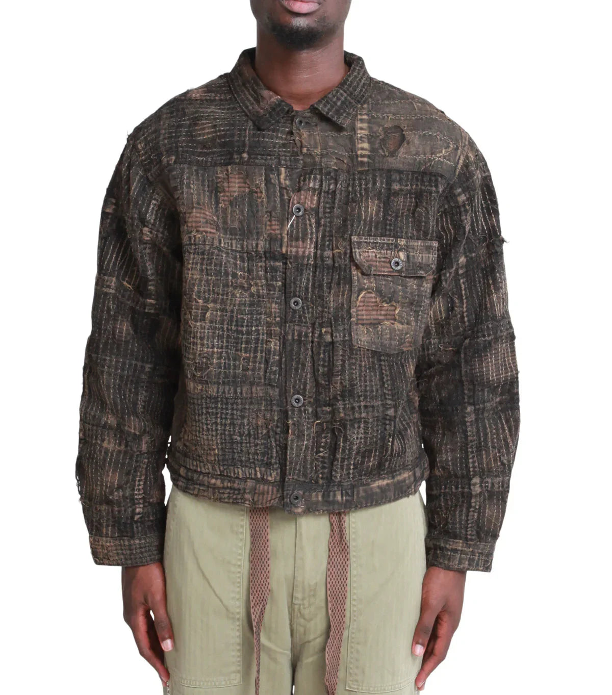 Kapital Black-Tea-Core Boro Spring 1st Jacket Black