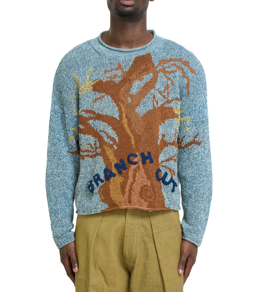 Story MFG Twinsun Rollneck Knit Indigo