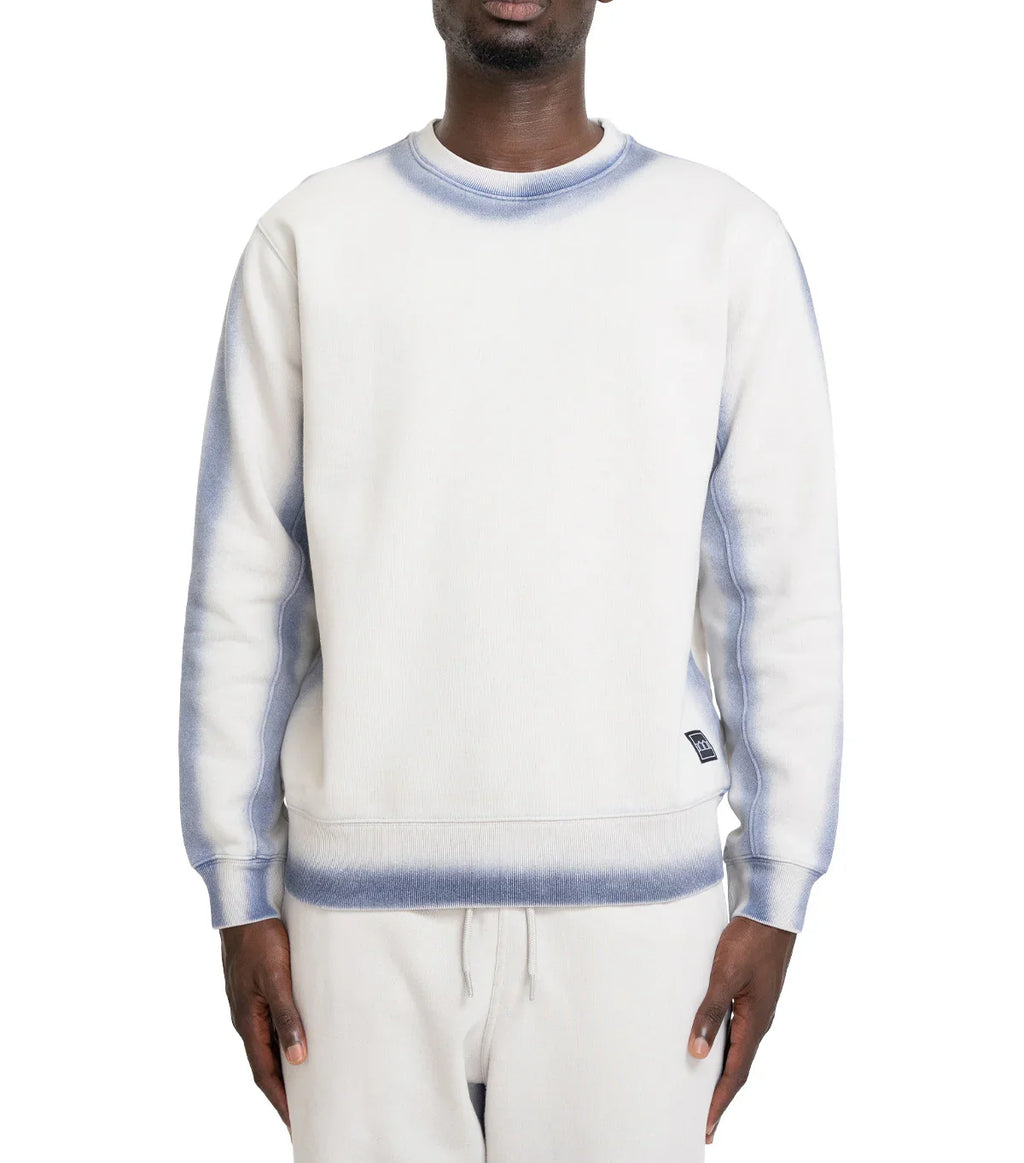 The Trilogy Tapes Overdyed Crew Grey Blue