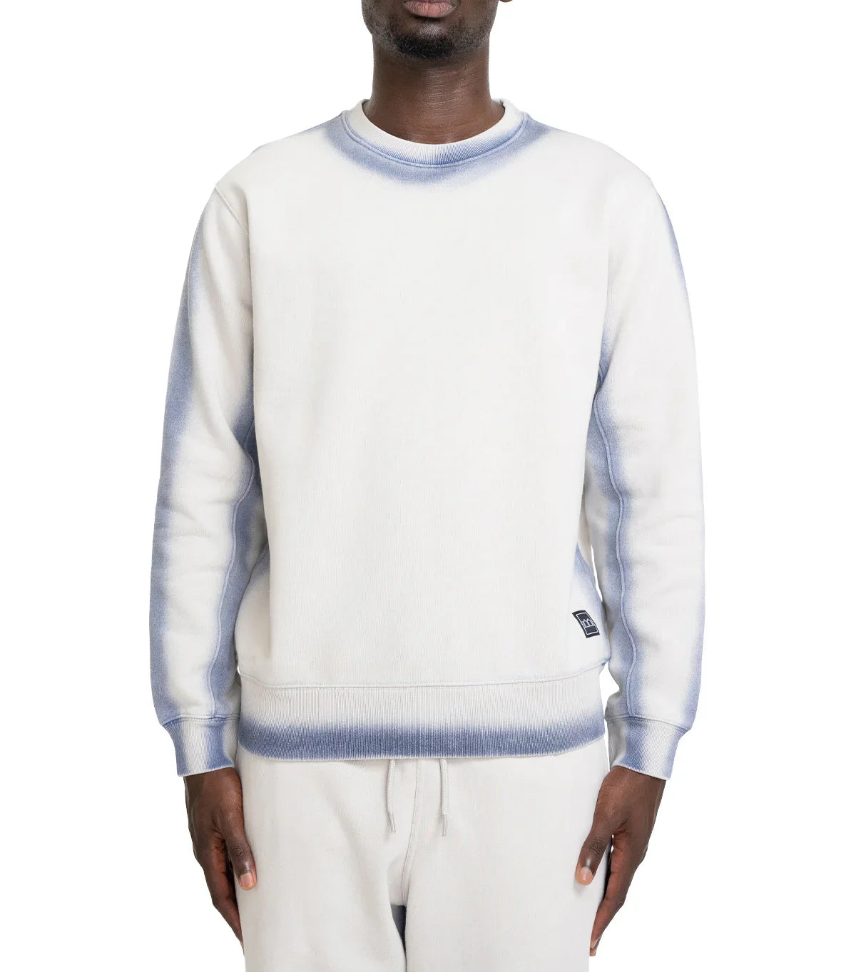 The Trilogy Tapes Overdyed Crew Grey Blue