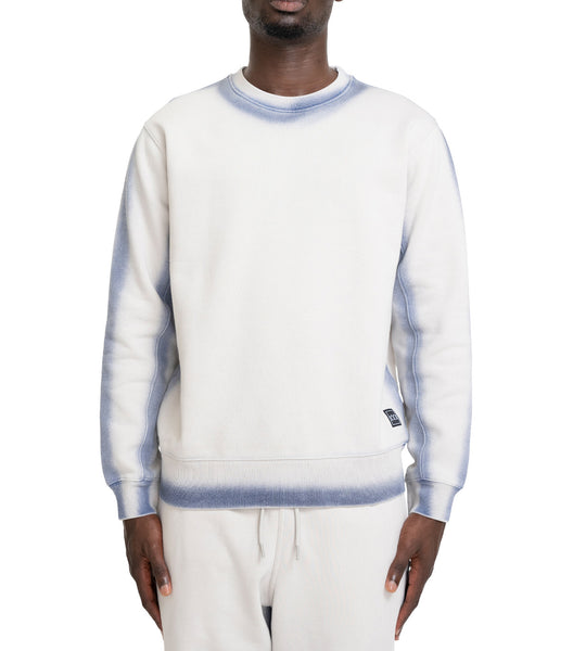 The Trilogy Tapes Overdyed Crew Grey Blue