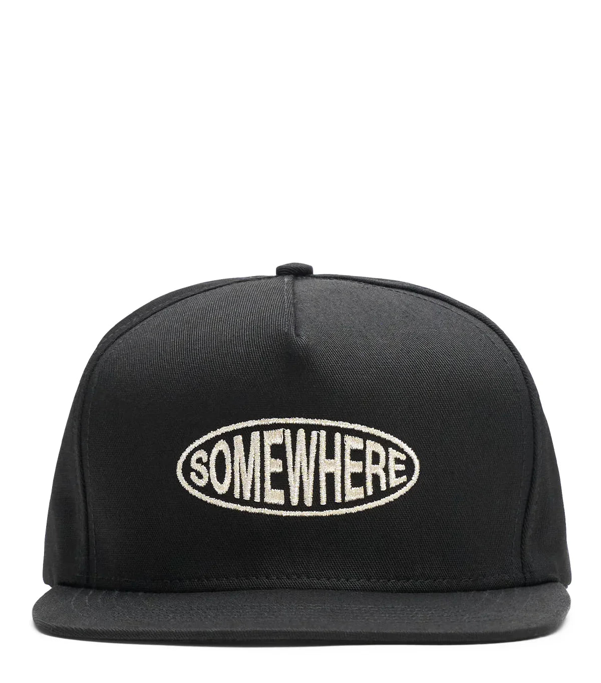 SOMEWHERE Oval Logo Hat Black