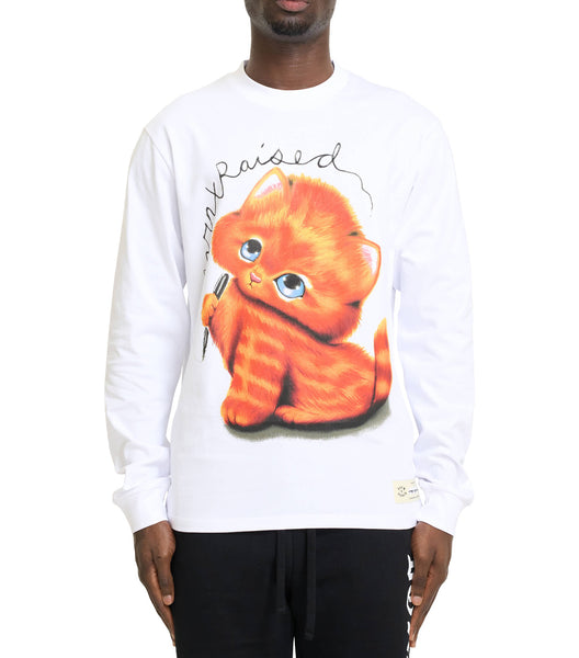 Born x Raised Kitty T-Shirt White