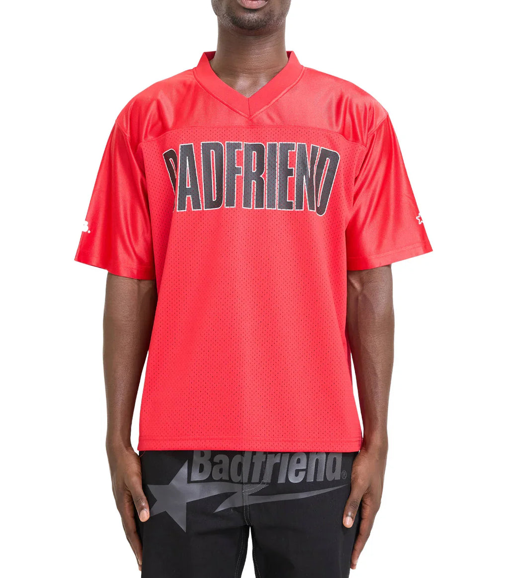 Badfriend Big Logo Football Jersey Red