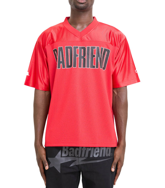 Badfriend Big Logo Football Jersey Red