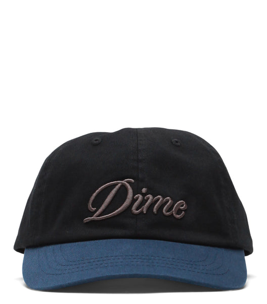 Dime Cursive Low Pro Cap Black Midnight