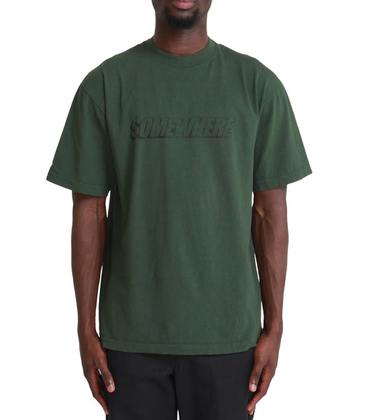 SOMEWHERE Block T-Shirt Olive