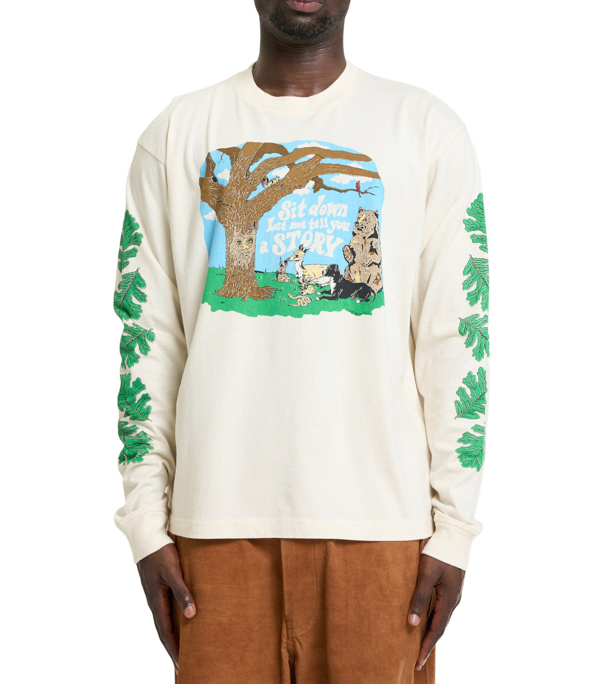 Story MFG Grateful Tee Long Sleeve Ecru Cream