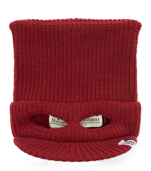Mihara Yasuhiro Knit Cat Ears Cap Red