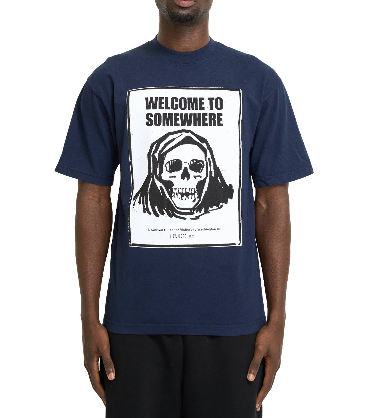 SOMEWHERE Fear City T-Shirt Navy