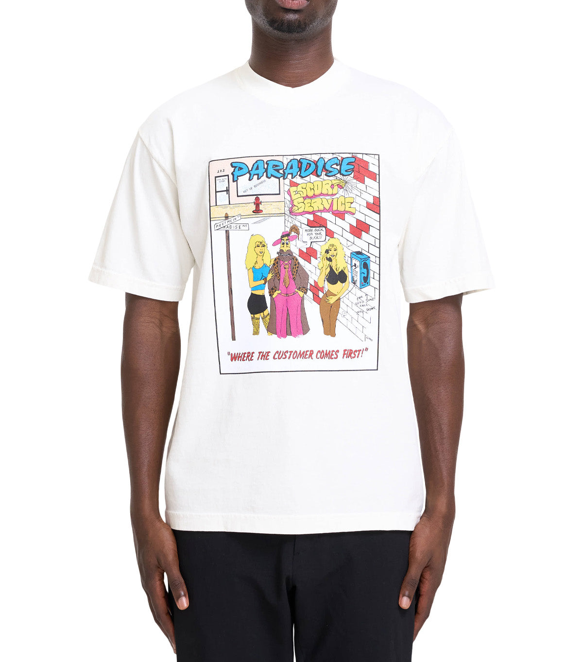 Paradise Escort Service T-Shirt White