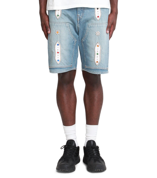 Kapital 14Oz Denim Shorts (Studs Remake) Blue