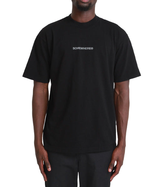 SOMEWHERE Original Logo T-Shirt Black