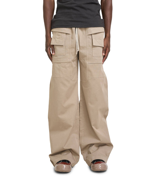 Rick Owens DRKSHDW Creatch Wide Cargo Dirty Pearl