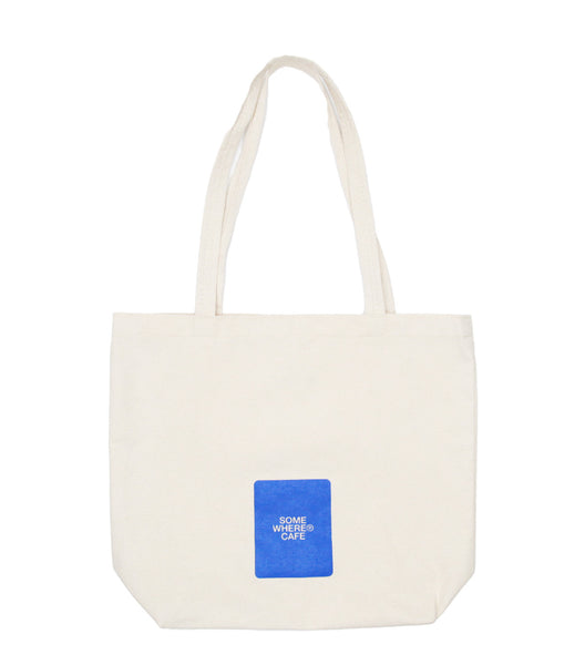 SOMEWHERE Cafe Logo Tote Bag Natural