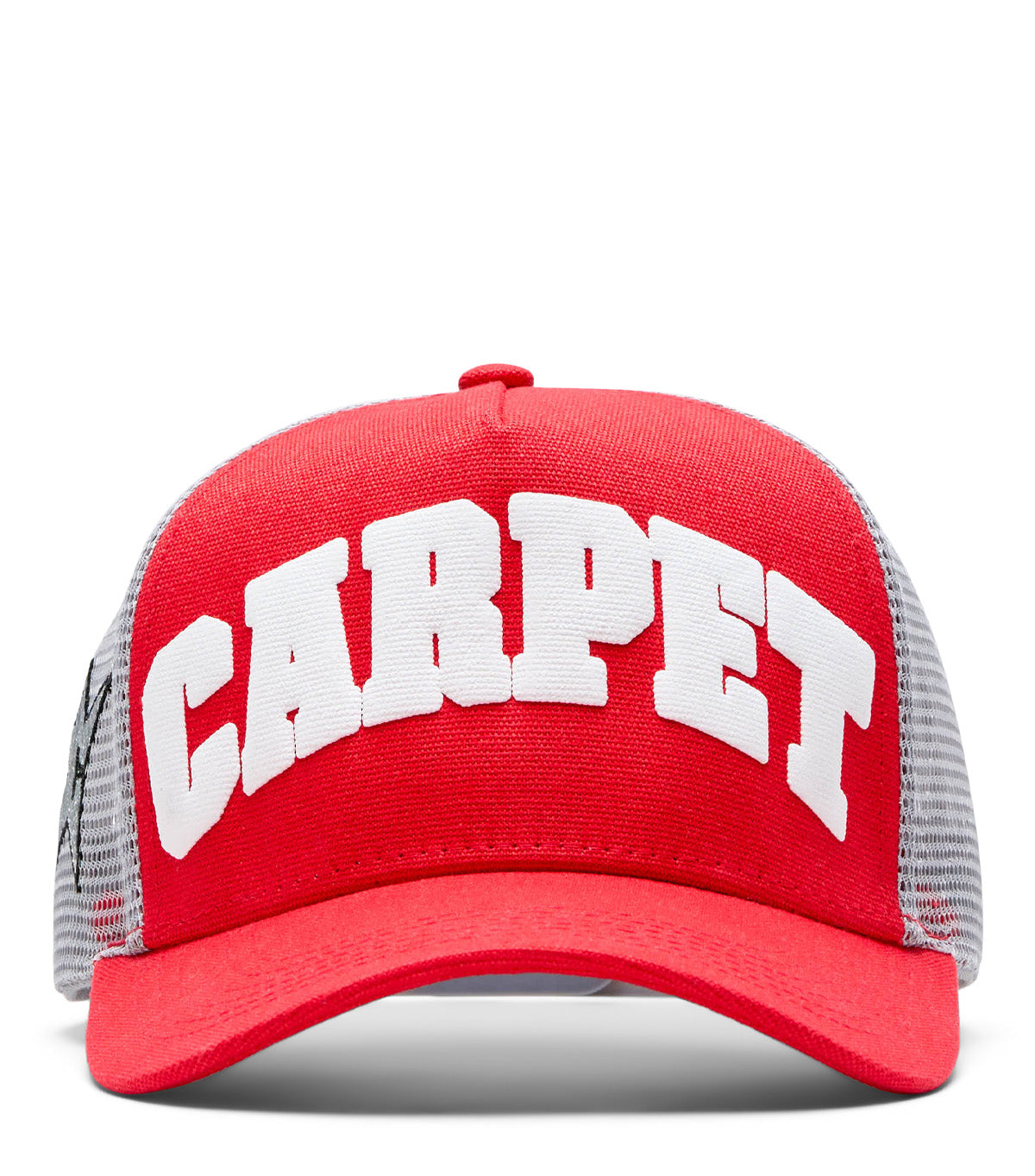 Carpet Company Varsity Trucker Hat Red