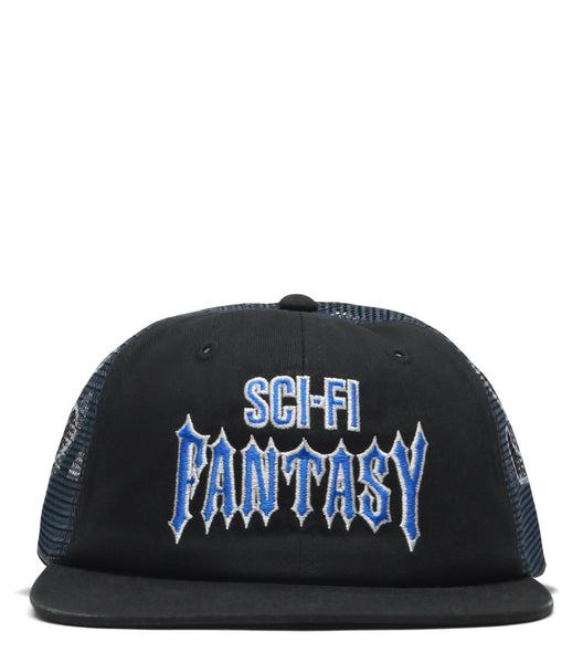 Sci-Fi Fantasy Biker Logo Hat Black