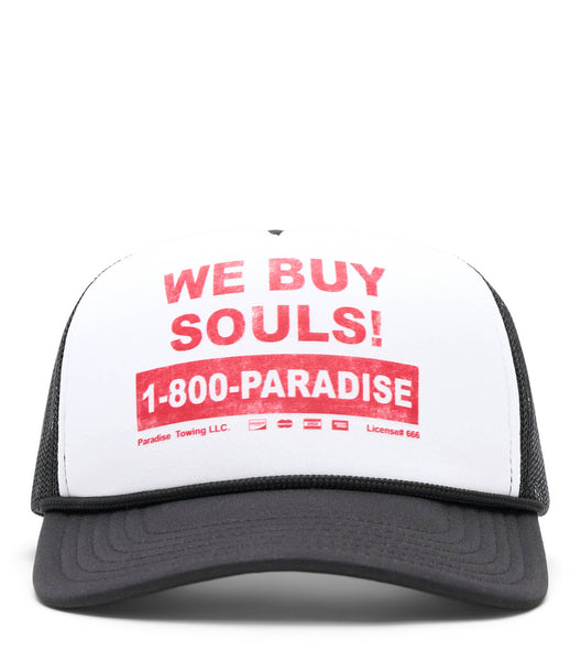 Paradise We Buy Souls Trucker Hat Black