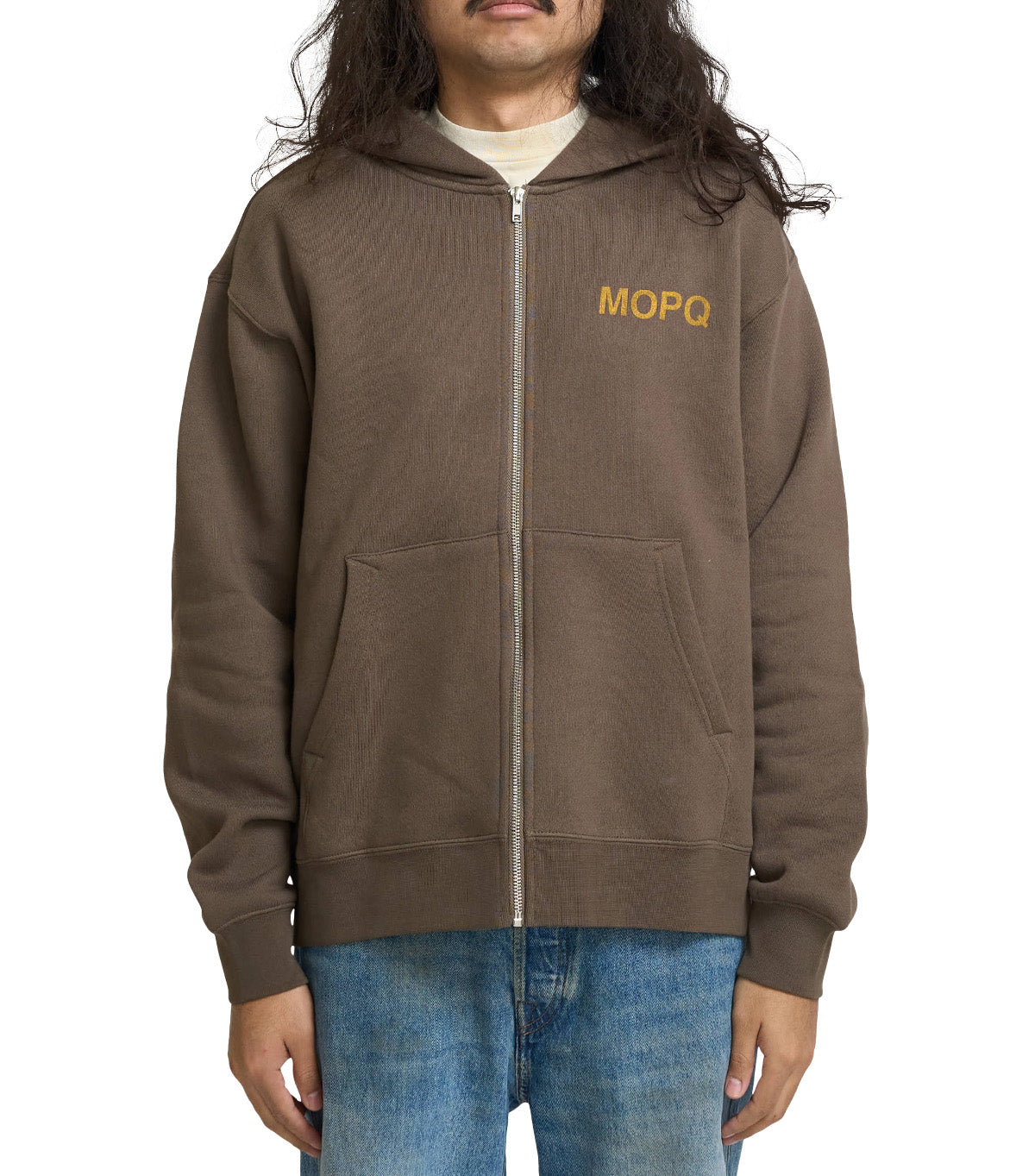 Museum of Peace & Quiet Castelli Zip-Up Hoodie Brown