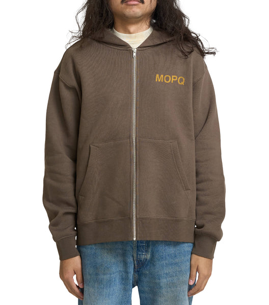 Museum of Peace & Quiet Castelli Zip-Up Hoodie Brown
