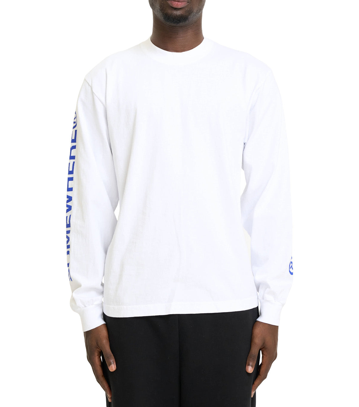 SOMEWHERE Long Sleeve Logo T-Shirt White