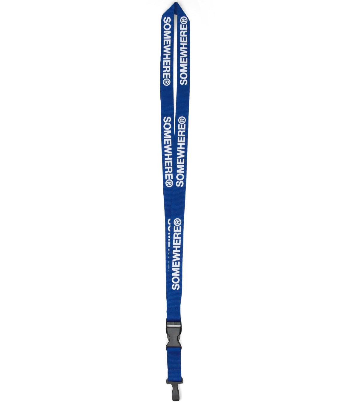 SOMEWHERE Lanyard Blue