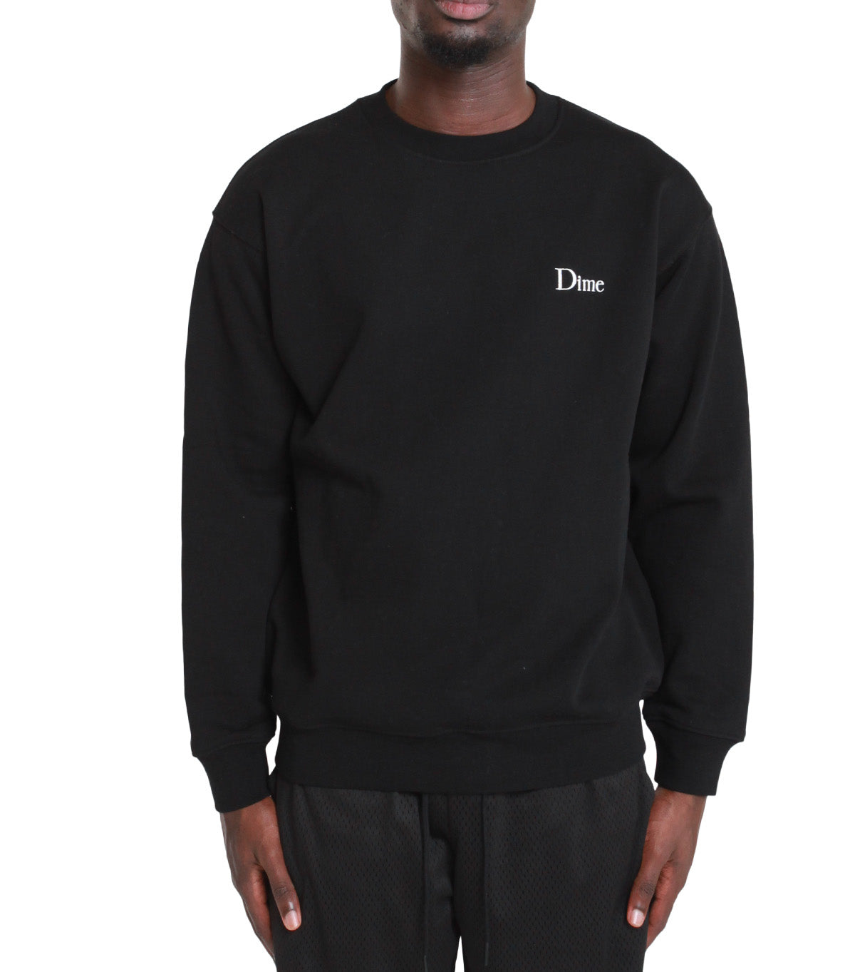 Dime Classic Small Logo Crewneck Black