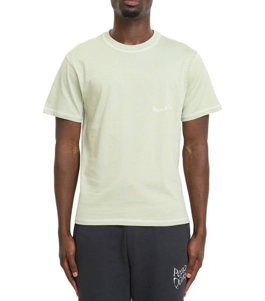 Museum of Peace & Quiet Wordmark Reverse Stitched T-Shirt Sage