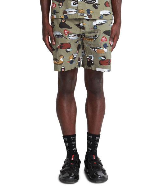 Human Made Duck Shorts Olive