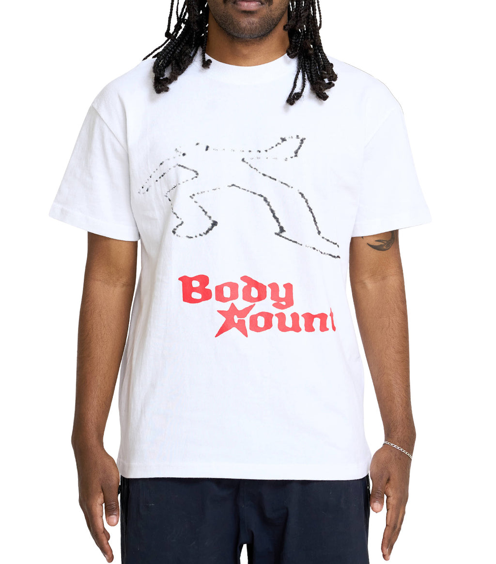 Carpet Company Chalk Outline T-Shirt White