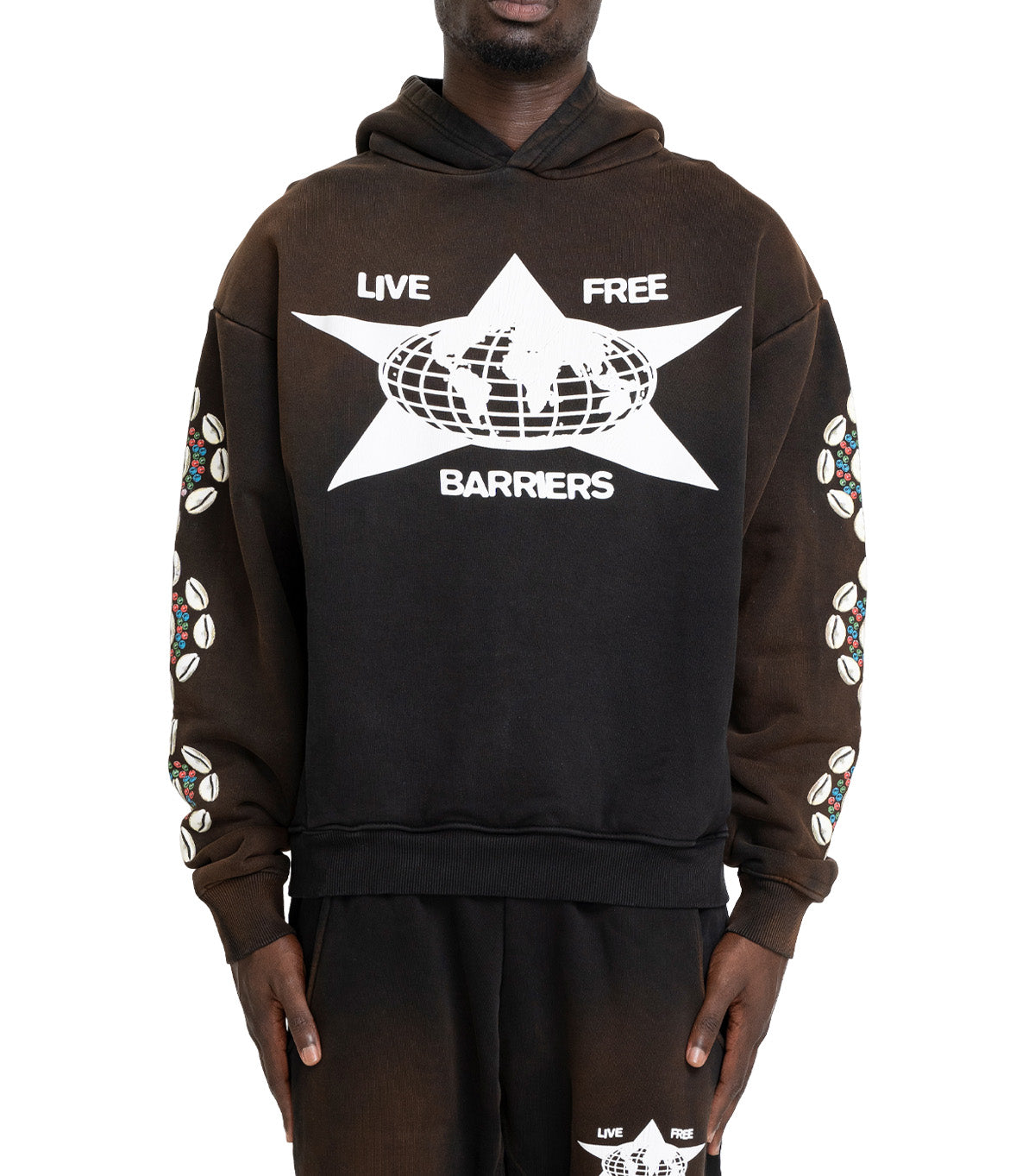 Barriers Barrera Cowrie Shell Hoodie Black
