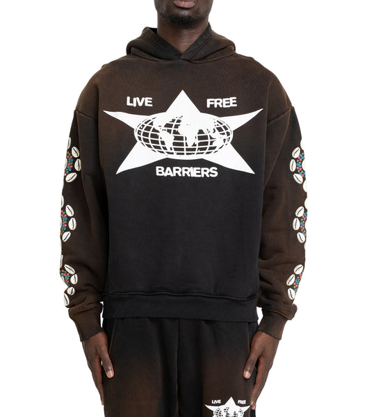 Barriers Barrera Cowrie Shell Hoodie Black