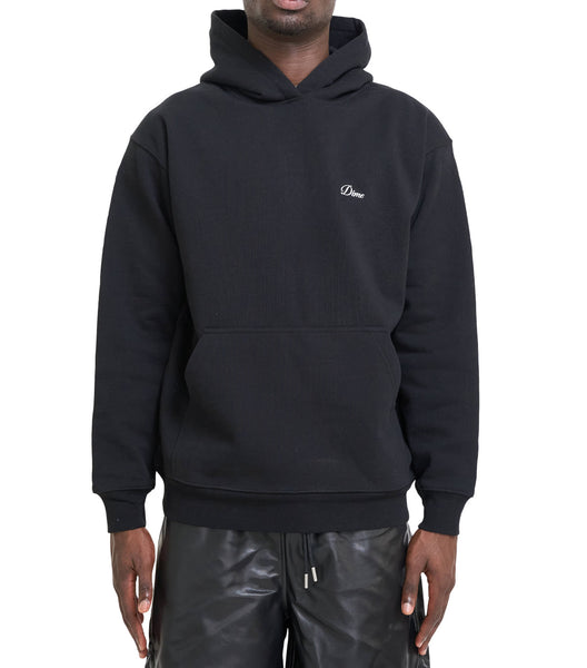 Dime Cursive Small Logo Hoodie Black