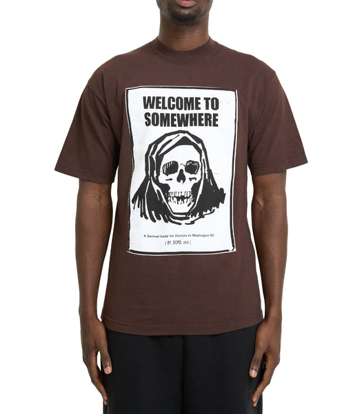 SOMEWHERE Fear City T-Shirt Brown