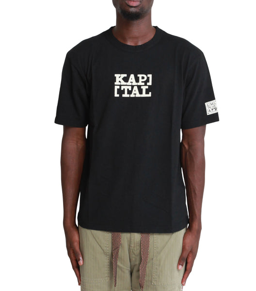 Kapital 20/-Jersey Rookie Crew T (Brackets Kap) Black