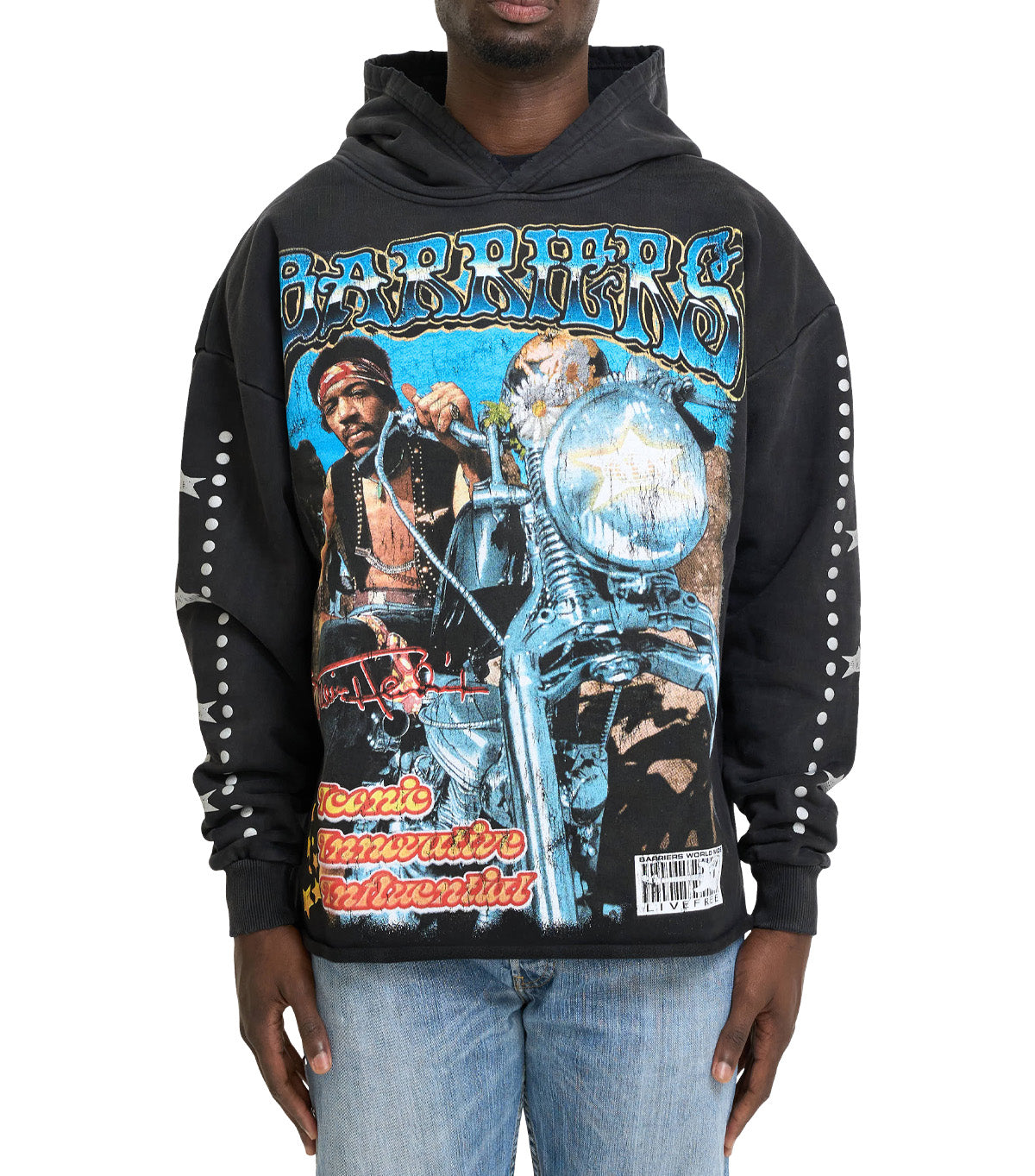 Barriers Ezy Rider Hoodie Black